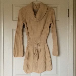 Anthropology Guinevere Cowl Neck Sweater Dress